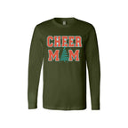 Holiday Long Sleeves- Festive “Cheer Mom” Christmas Apparel – Perfect Holiday Spirit Wear for Cheer Moms