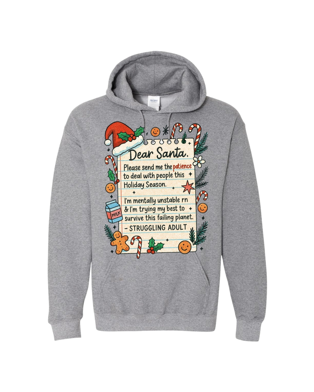 “Dear Santa: Struggling Adult Holiday Survival Design”