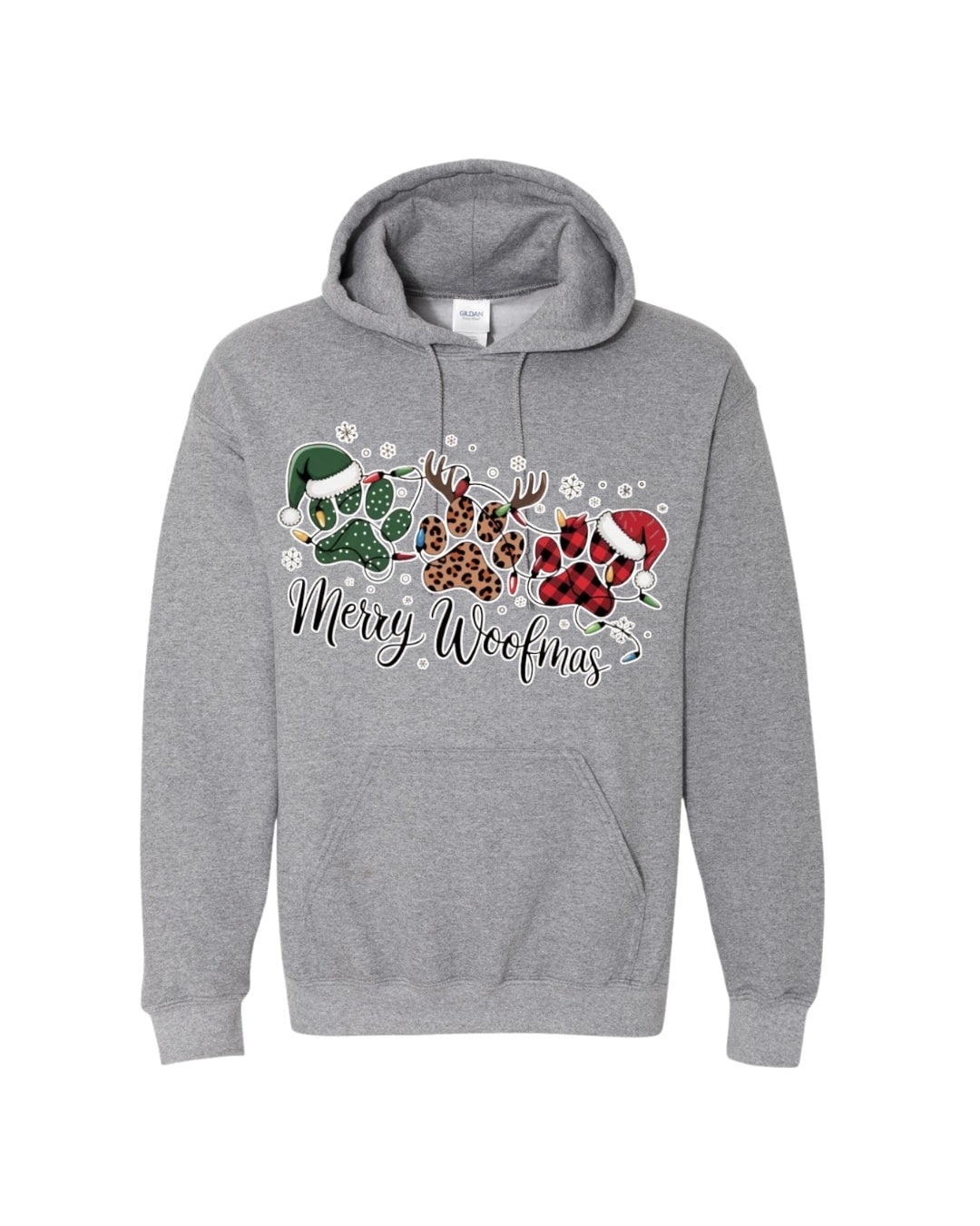 Merry Woofmas Paw Print Apparel – Festive Dog Lover Christmas Gift