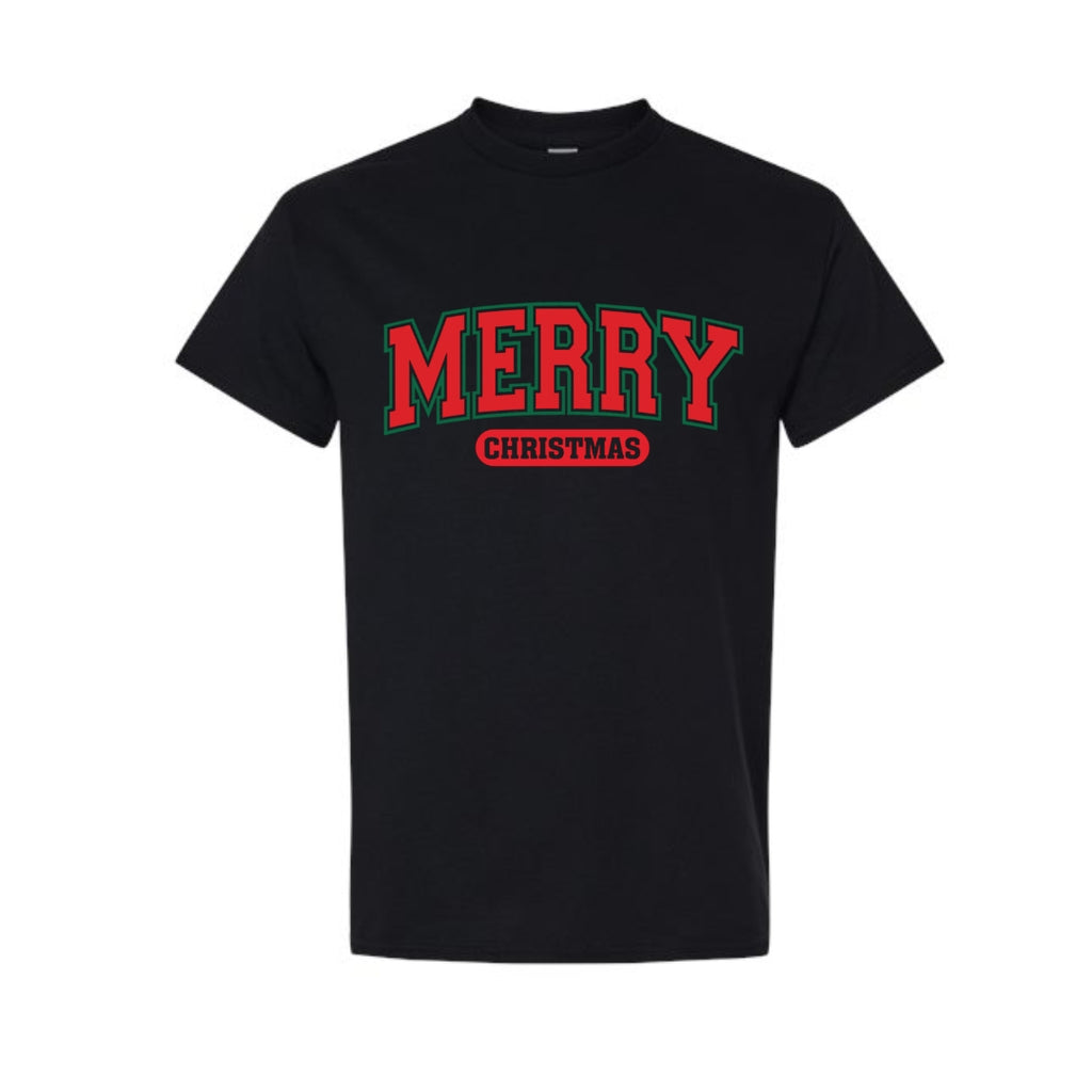 Minimalist Holiday Shirt - Merry Christmas Graphic Apparel