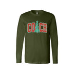 Holiday Long Sleeves-Festive “Coach” Christmas Apparel – Holiday Gift for Sports Coaches