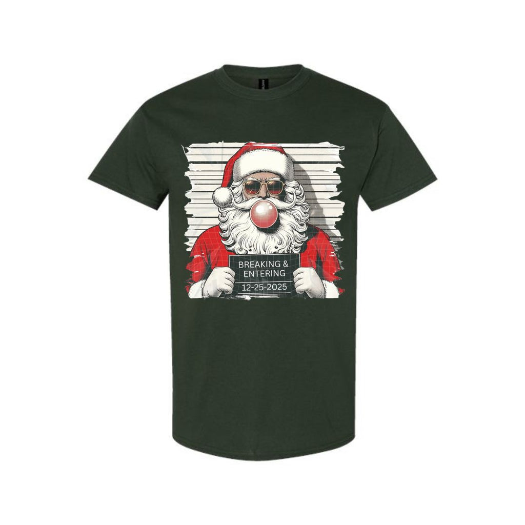 FUNNY HOLIDAY SHIRT: “Santa’s Christmas Mugshot Design”