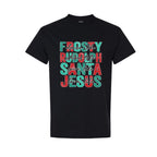 Minimalist Holiday Shirt - Dance Like Frosty, Shine Like Rudolph, Give Like Santa, Love Like Jesus