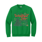 Holiday Crewneck Sweatshirt- It’s the Most Wonderful Time Christmas Graphic