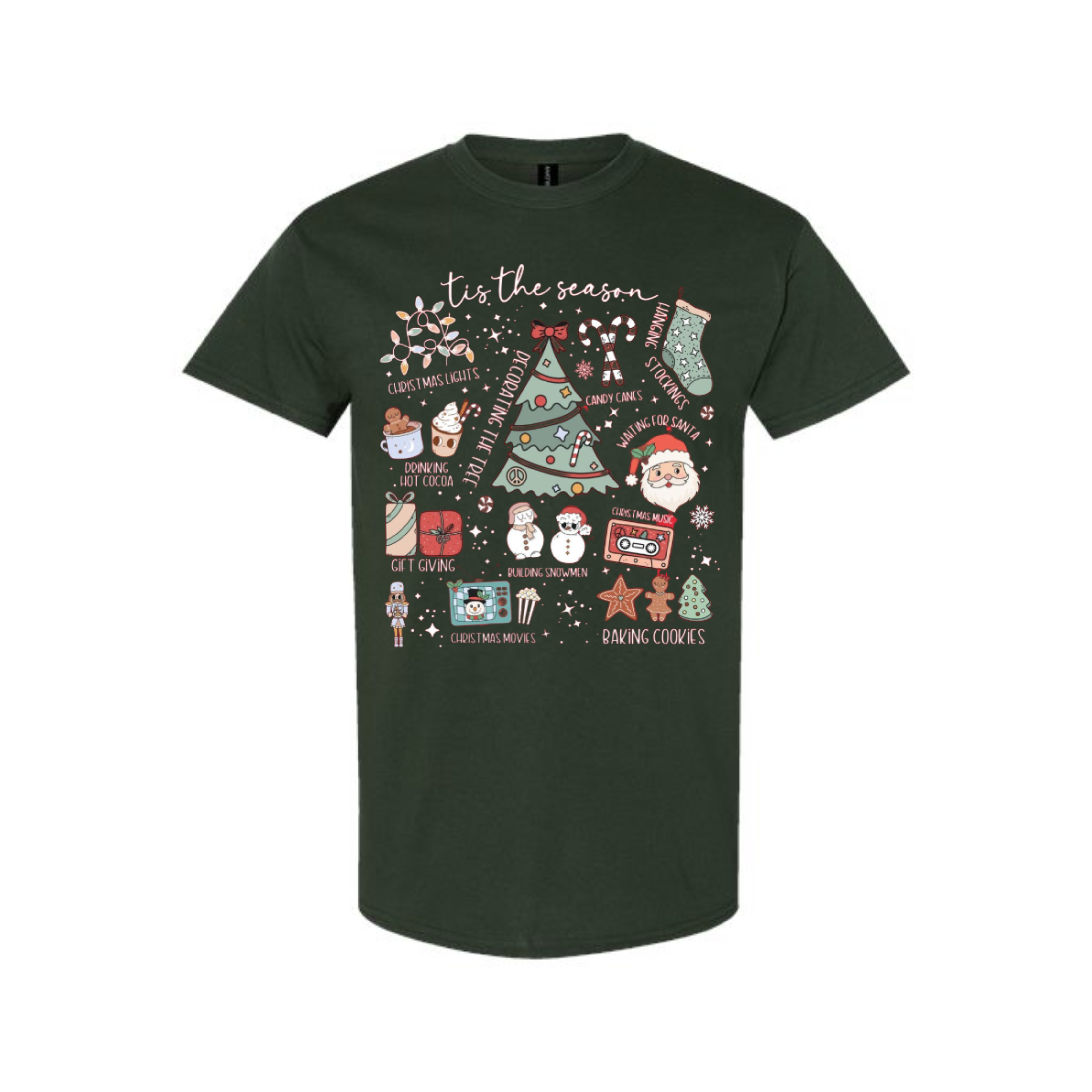Holiday Shirt - ‘Tis the Season’ Christmas Icons