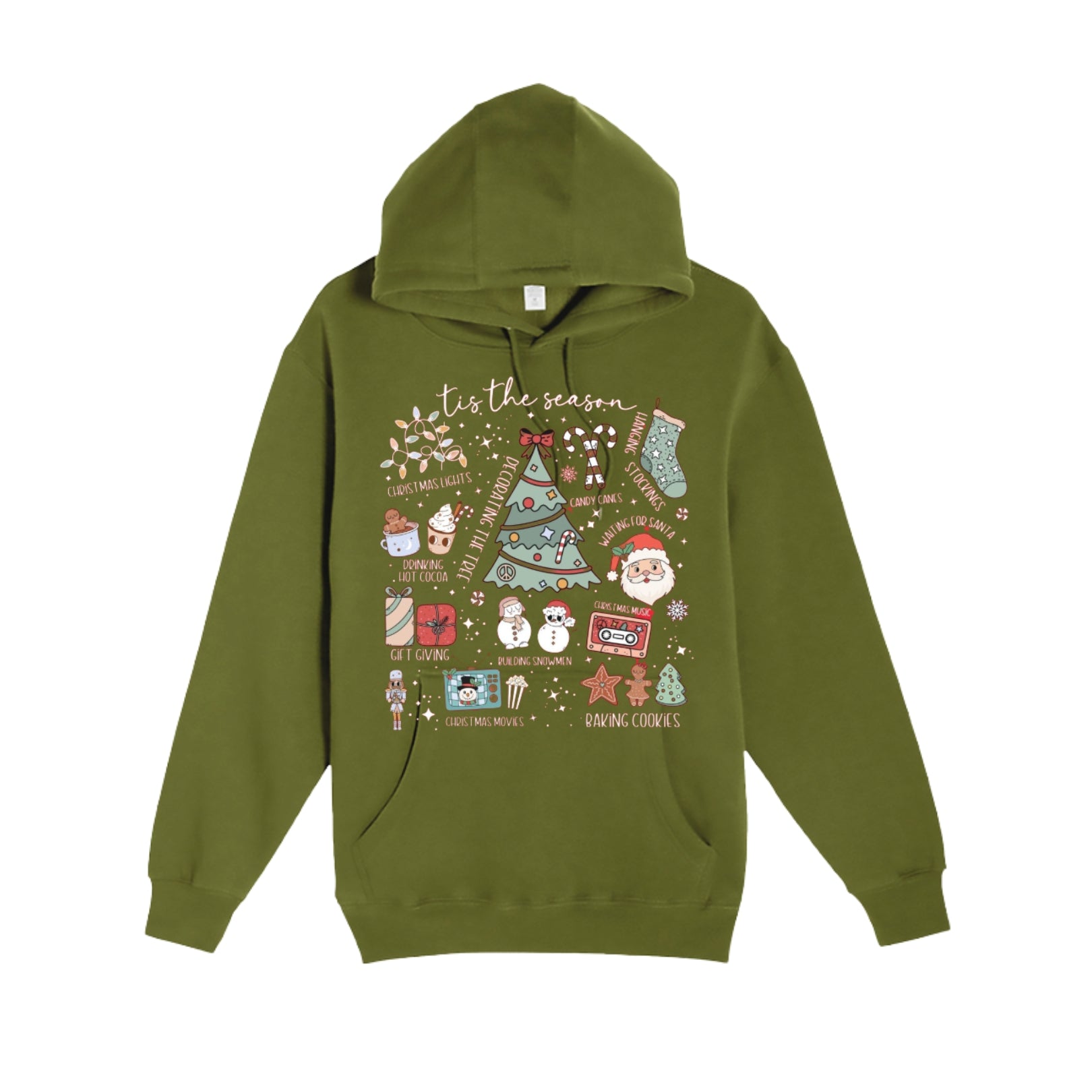 HOLIDAY HOODIE-Tis the Season’ Christmas Icons