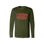 Holiday Long Sleeves- “Merry Christmas” Glitter Varsity Design