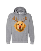 Reindeer Golden Retriever Christmas Design – Cute Holiday Dog Graphic