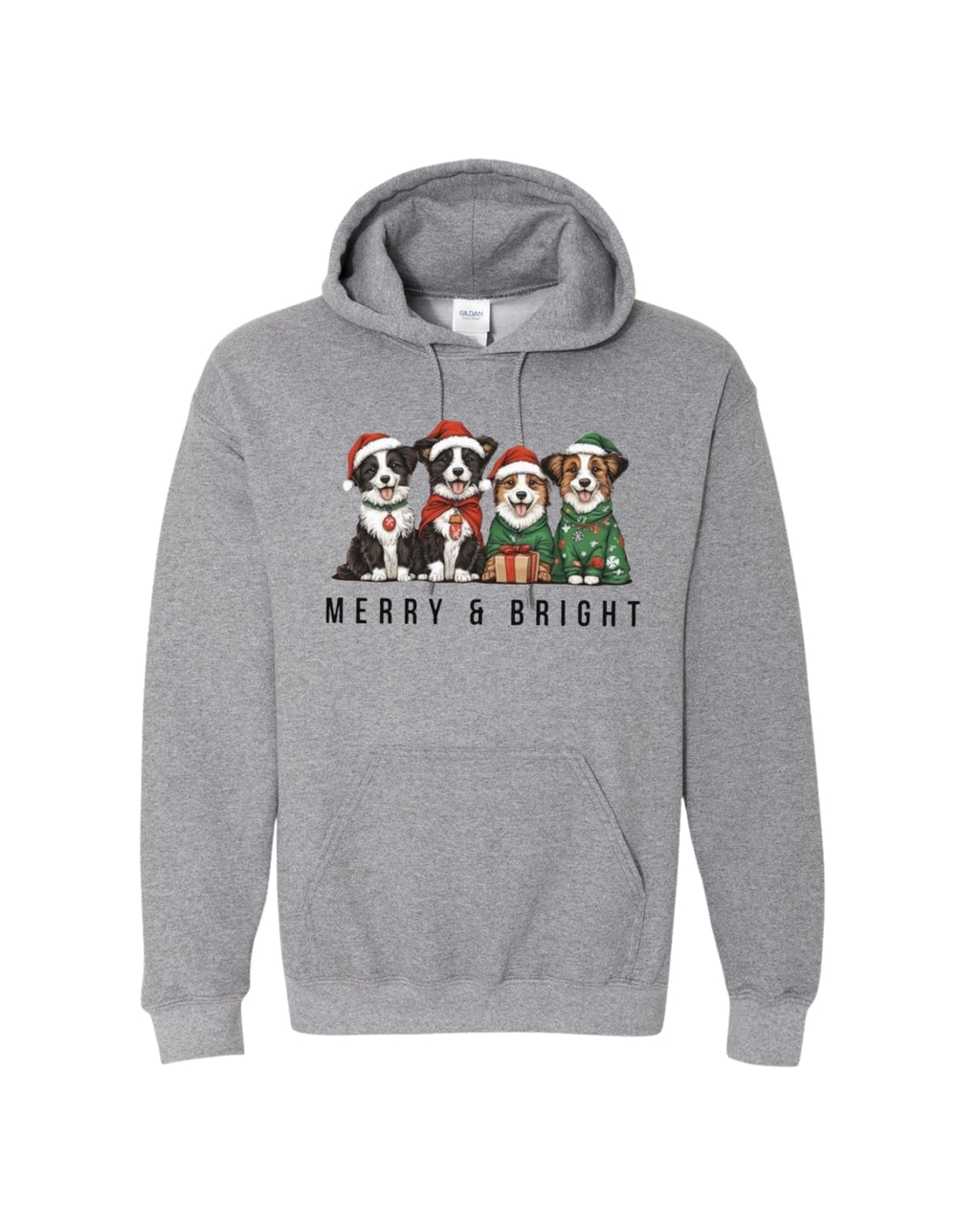 Merry & Bright Border Collie Christmas Design – Festive Holiday Dog Lover Gift