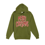 HOLIDAY HOODIE-“Merry Christmas” Glitter Script Design