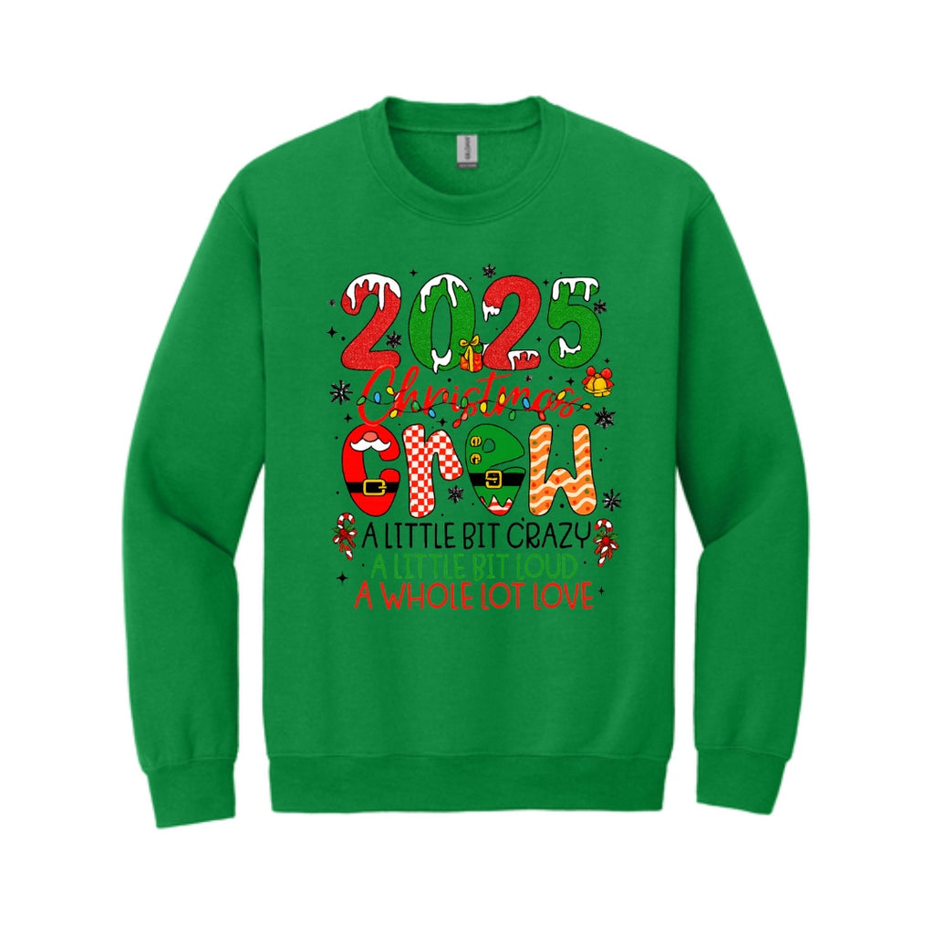 Holiday Crewneck Sweatshirt- “2025 Christmas Crew” Holiday Design
