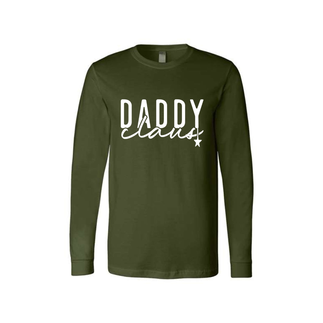 Holiday Long Sleeves-Daddy Claus Christmas Apparel – Festive Holiday Outfit for Dads Who Love Christmas
