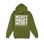 HOLIDAY HOODIE-Merry Merry Merry Christmas Graphic