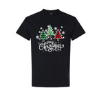 Holiday Shirt -Merry Christmas 3 Graphic Trees