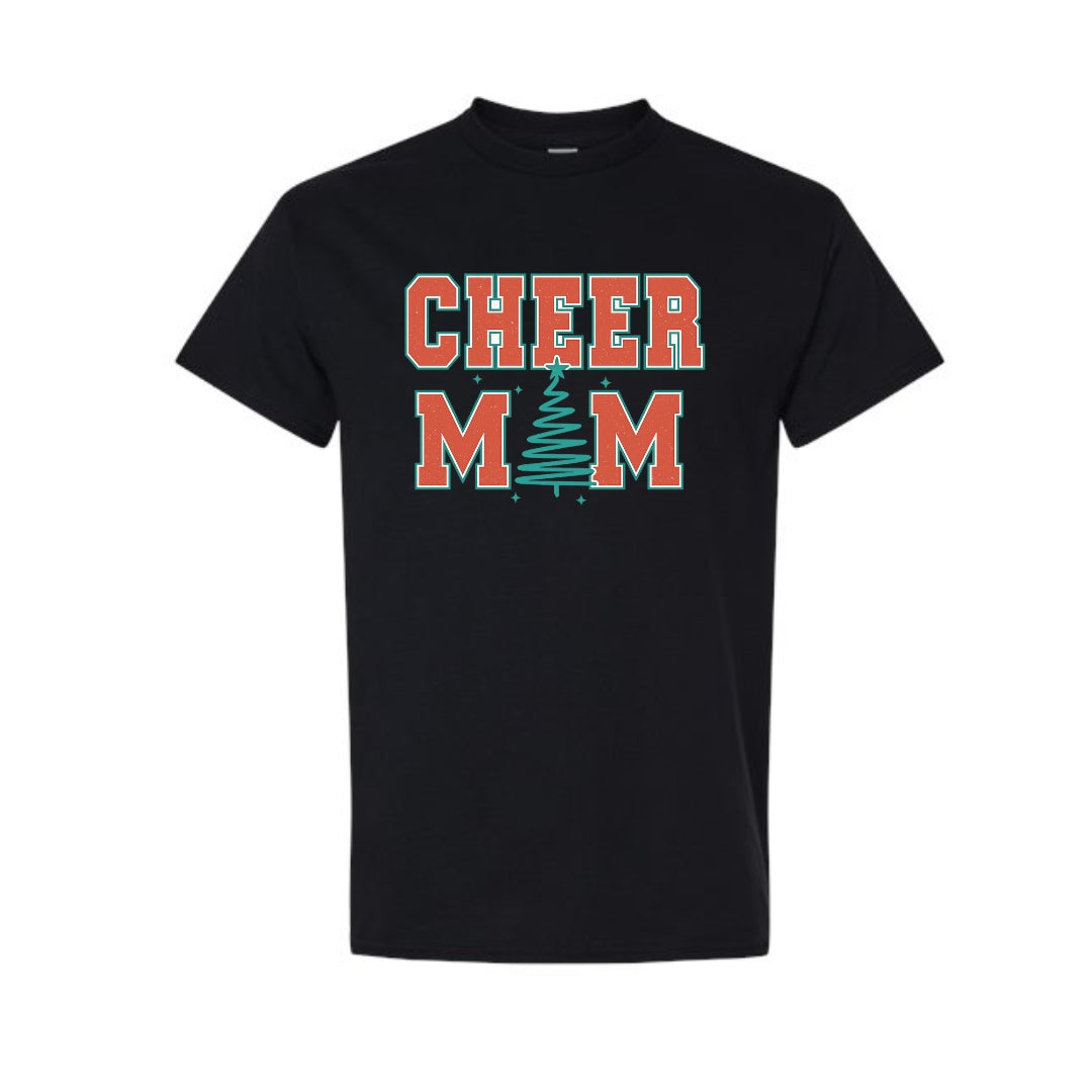 Holiday Shirt - Festive “Cheer Mom” Christmas Apparel – Perfect Holiday Spirit Wear for Cheer Moms