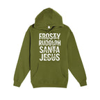 HOLIDAY HOODIE-Dance Like Frosty, Shine Like Rudolph, Give Like Santa, Love Like Jesus