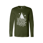Holiday Long Sleeves- - Merry and Bright” Christmas Tree Design