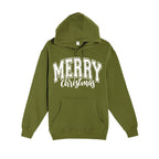 HOLIDAY HOODIE-“Merry Christmas” Bold Letter Design