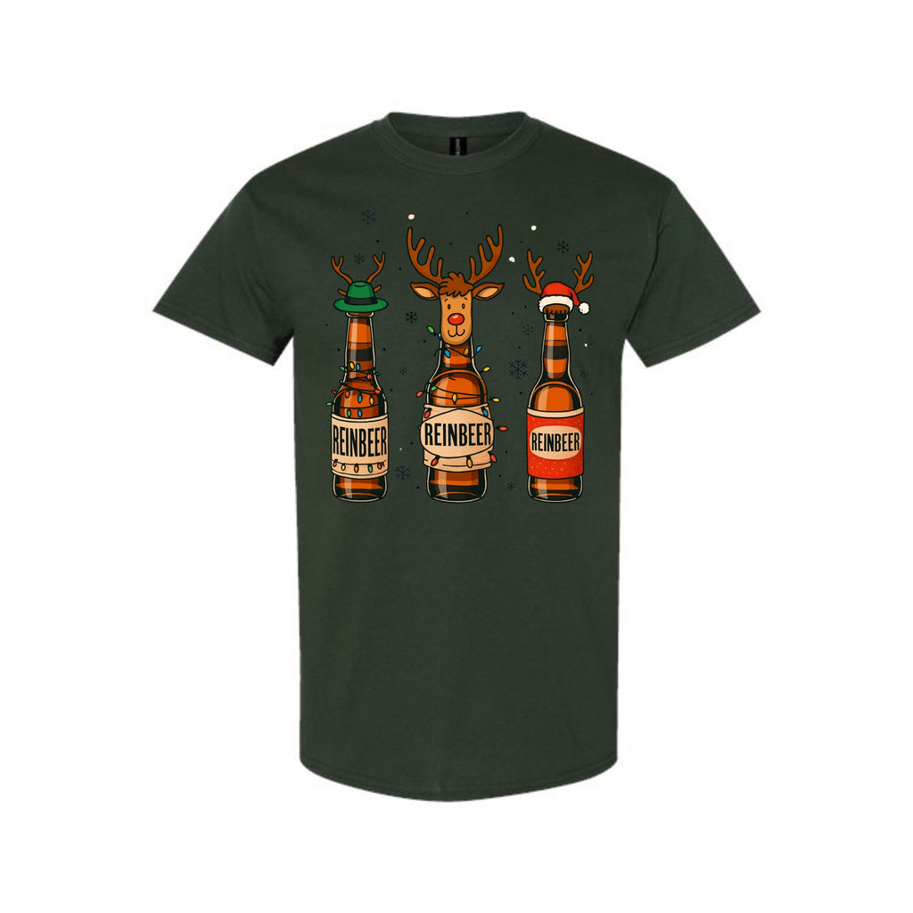 FUNNY HOLIDAY SHIRT: “Reinbeer Holiday Brew Crew Christmas Design”
