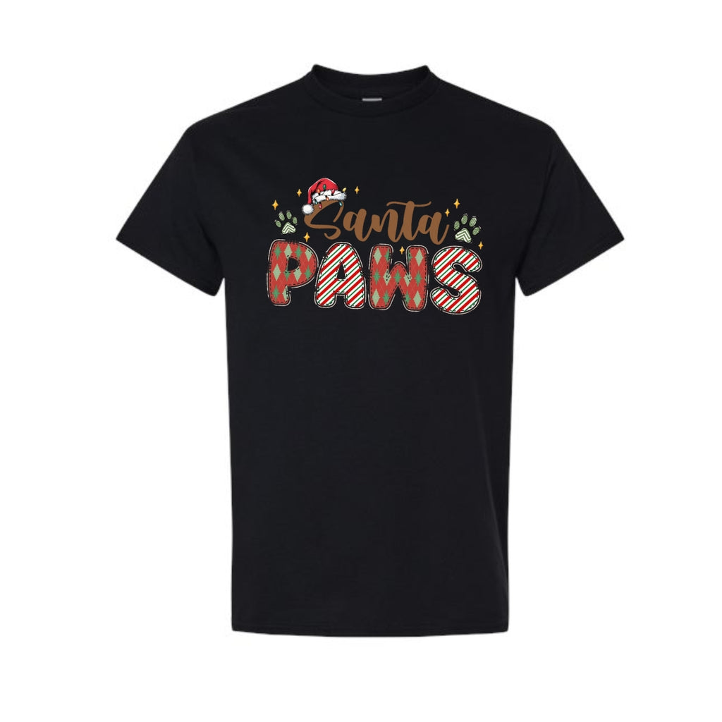 Merry & Furry Tees: Santa Paws Christmas Apparel – Cute Holiday Pet Lover Design