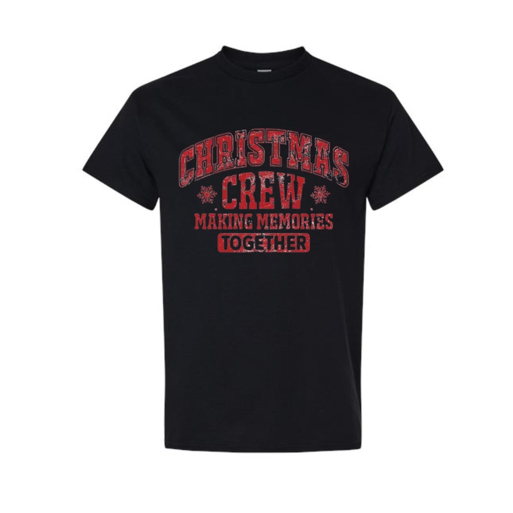 Minimalist Holiday Shirt - “Christmas Crew – Making Memories Together” Design