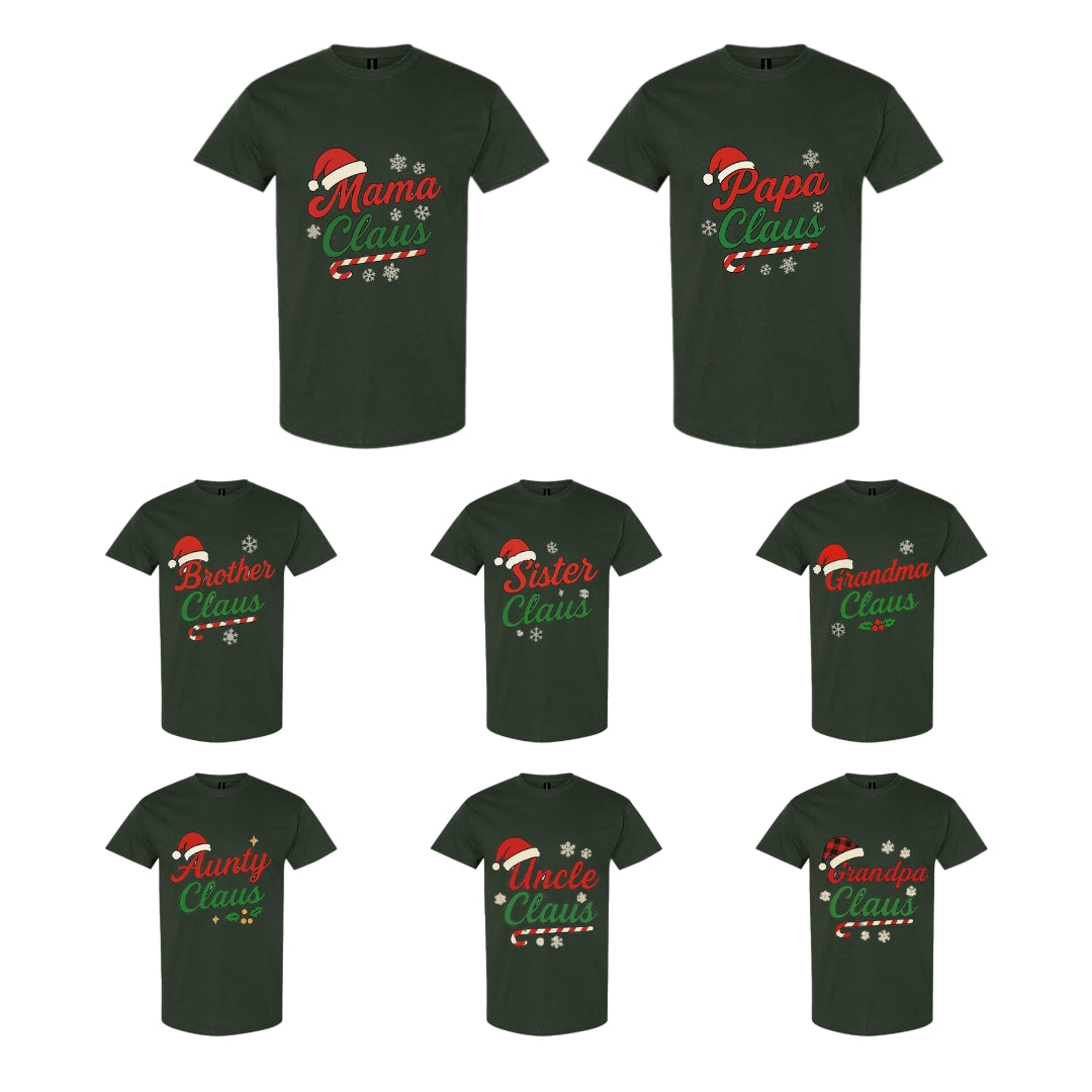 Holiday Shirt - Family Claus Christmas Apparel Collection – Matching Holiday Outfits for the Whole Family
