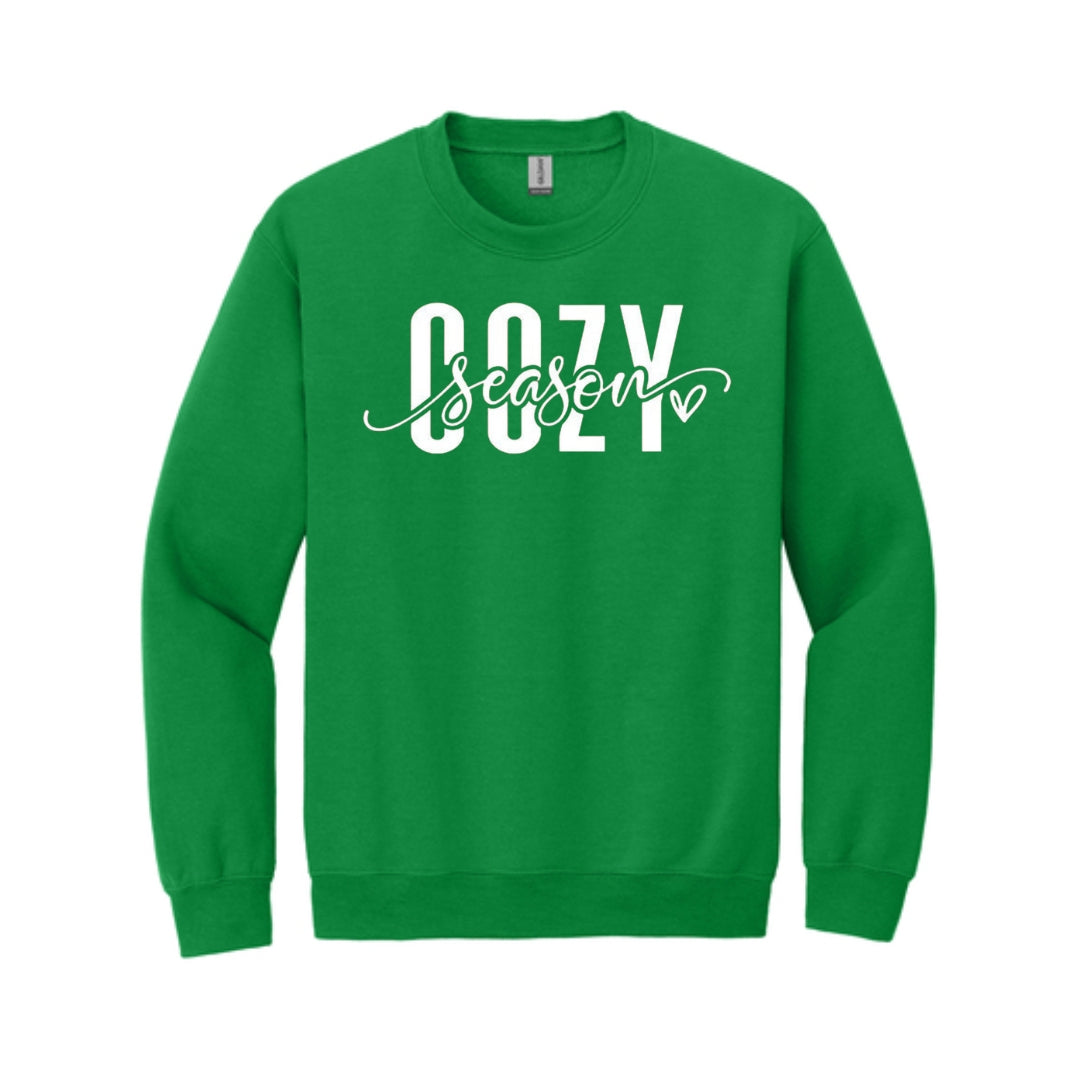 Holiday Crewneck Sweatshirt– Cozy Season Script Design