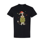 Merry & Furry Tees: Border Collie Christmas Lights Design – Cute Holiday Dog Lover Gift