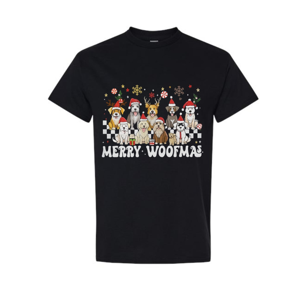 Christmas Tee for Pet Parents : Merry Woofmas Dog Lover Apparel