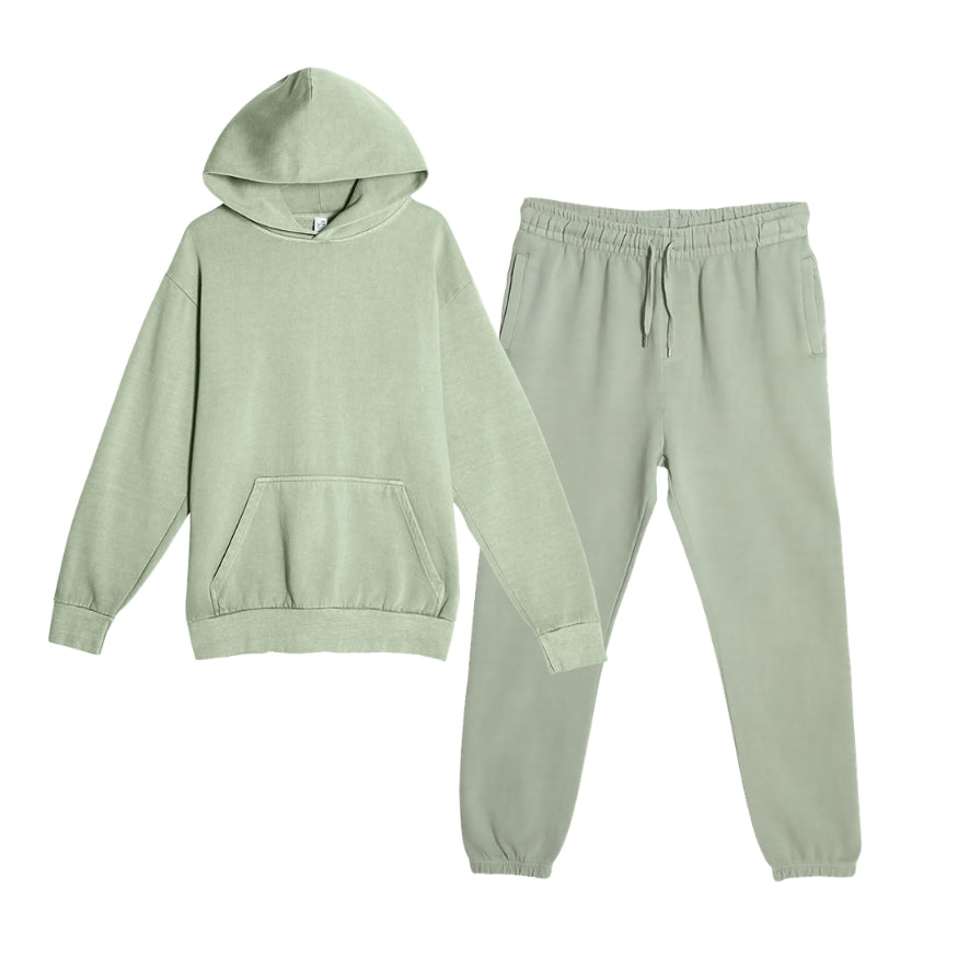 TL Lounge Faded Washed Set – Matching Hoodie & Jogger (Unisex)