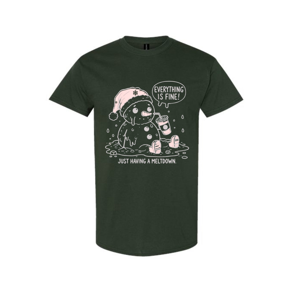 FUNNY HOLIDAY SHIRT: “Everything Is Fine — Just Having a Meltdown”