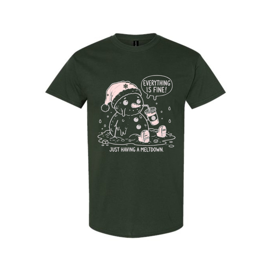 FUNNY HOLIDAY SHIRT: “Everything Is Fine — Just Having a Meltdown”