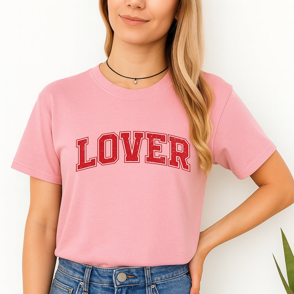Lover Sweatshirt & Tee – Classic Valentine’s Day Varsity Shirt