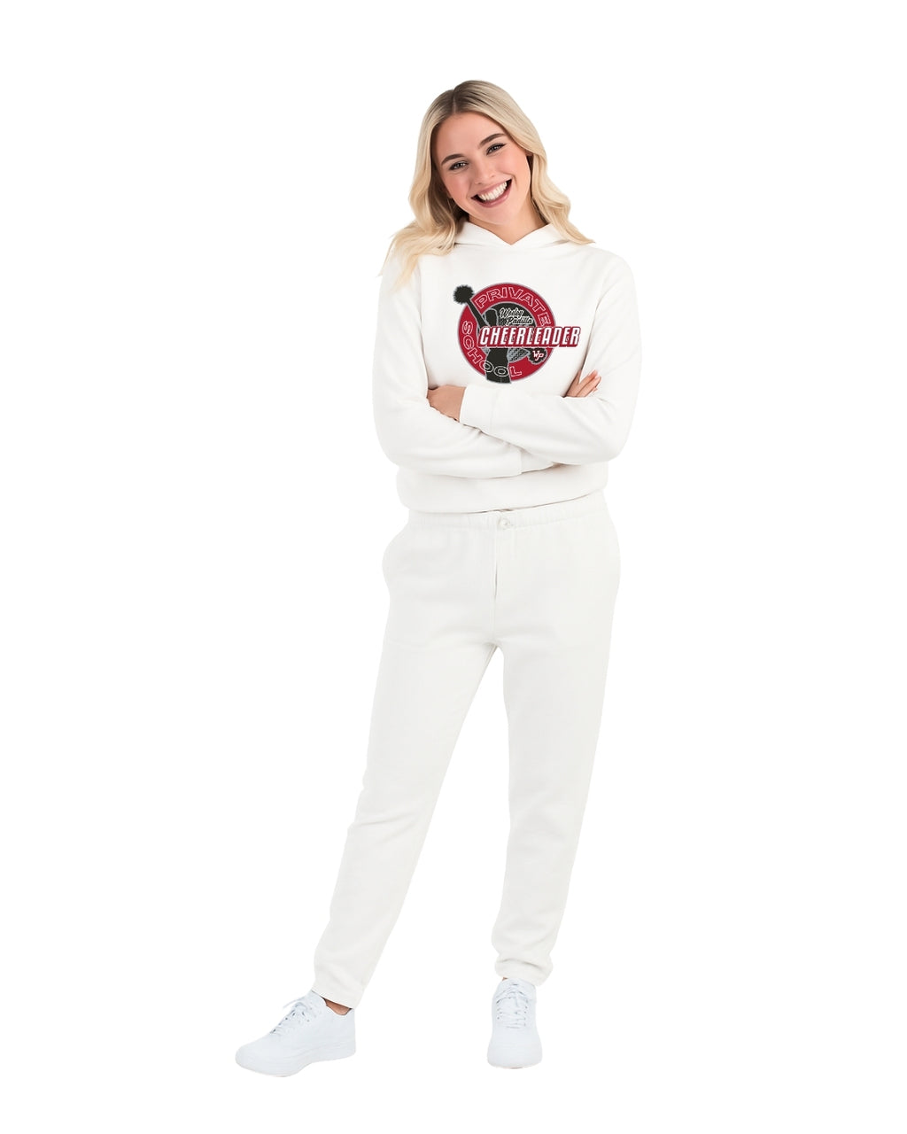 Wesley Padilla Hoodie + Jogger Set - Private Cheer (Crimson Crest)