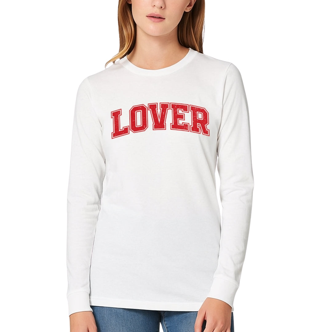 Lover Sweatshirt & Tee – Classic Valentine’s Day Varsity Shirt