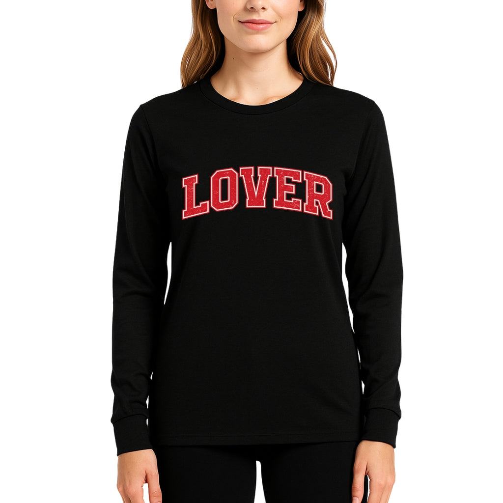 Lover Sweatshirt & Tee – Classic Valentine’s Day Varsity Shirt