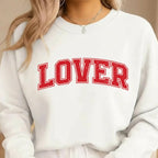Lover Sweatshirt & Tee – Classic Valentine’s Day Varsity Shirt