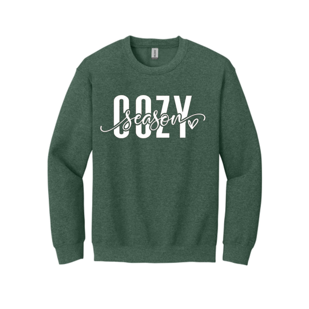 Holiday Crewneck Sweatshirt– Cozy Season Script Design