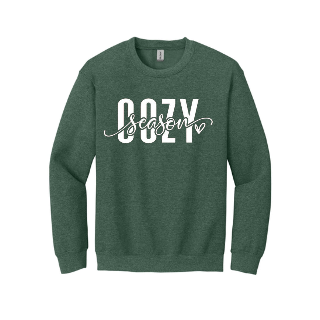 Holiday Crewneck Sweatshirt– Cozy Season Script Design