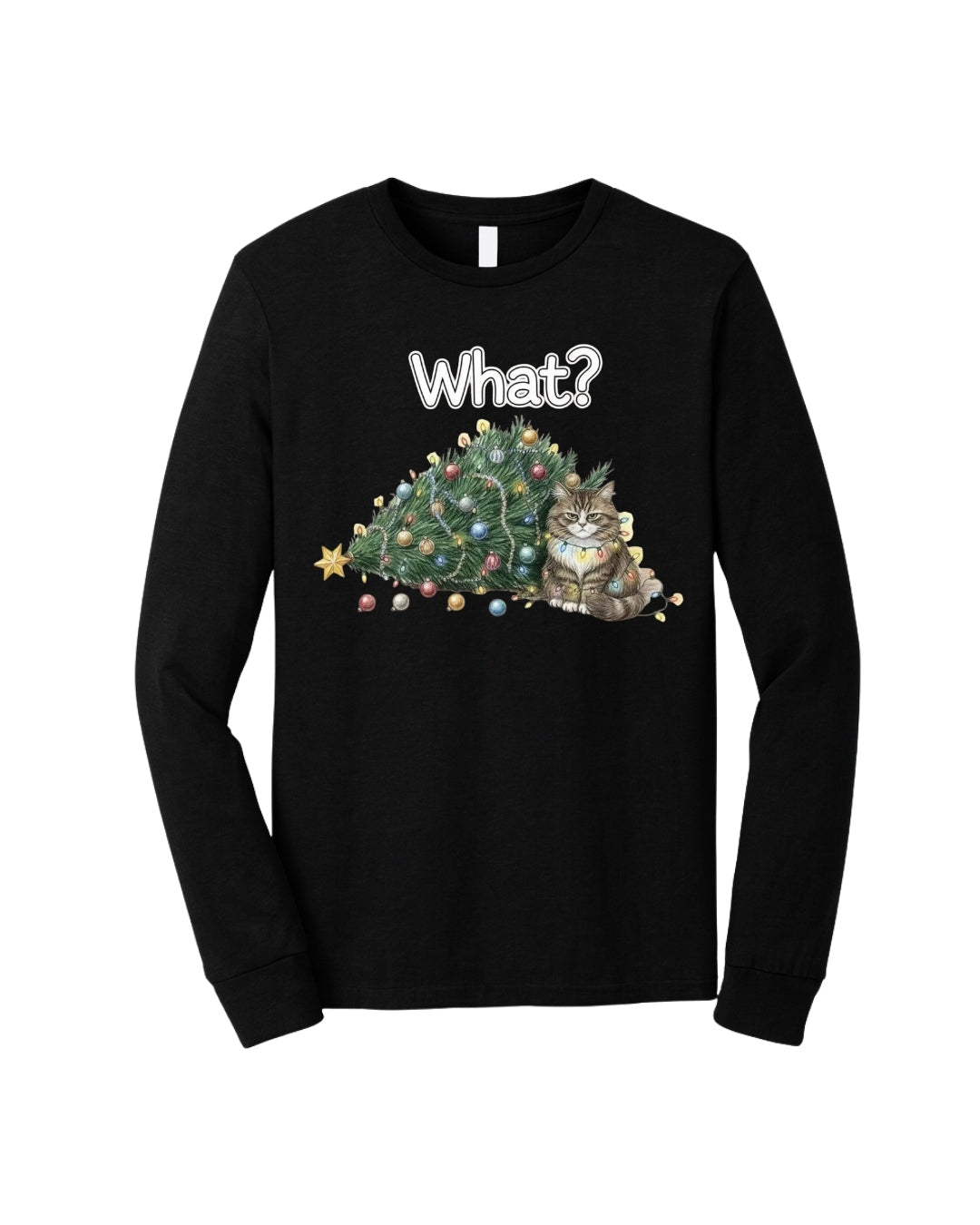 “What?” Holiday Cat Lover Gift
