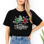 Holiday Shirt -Merry Christmas 3 Graphic Trees