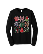 Festive Paw Prints and Christmas Trees