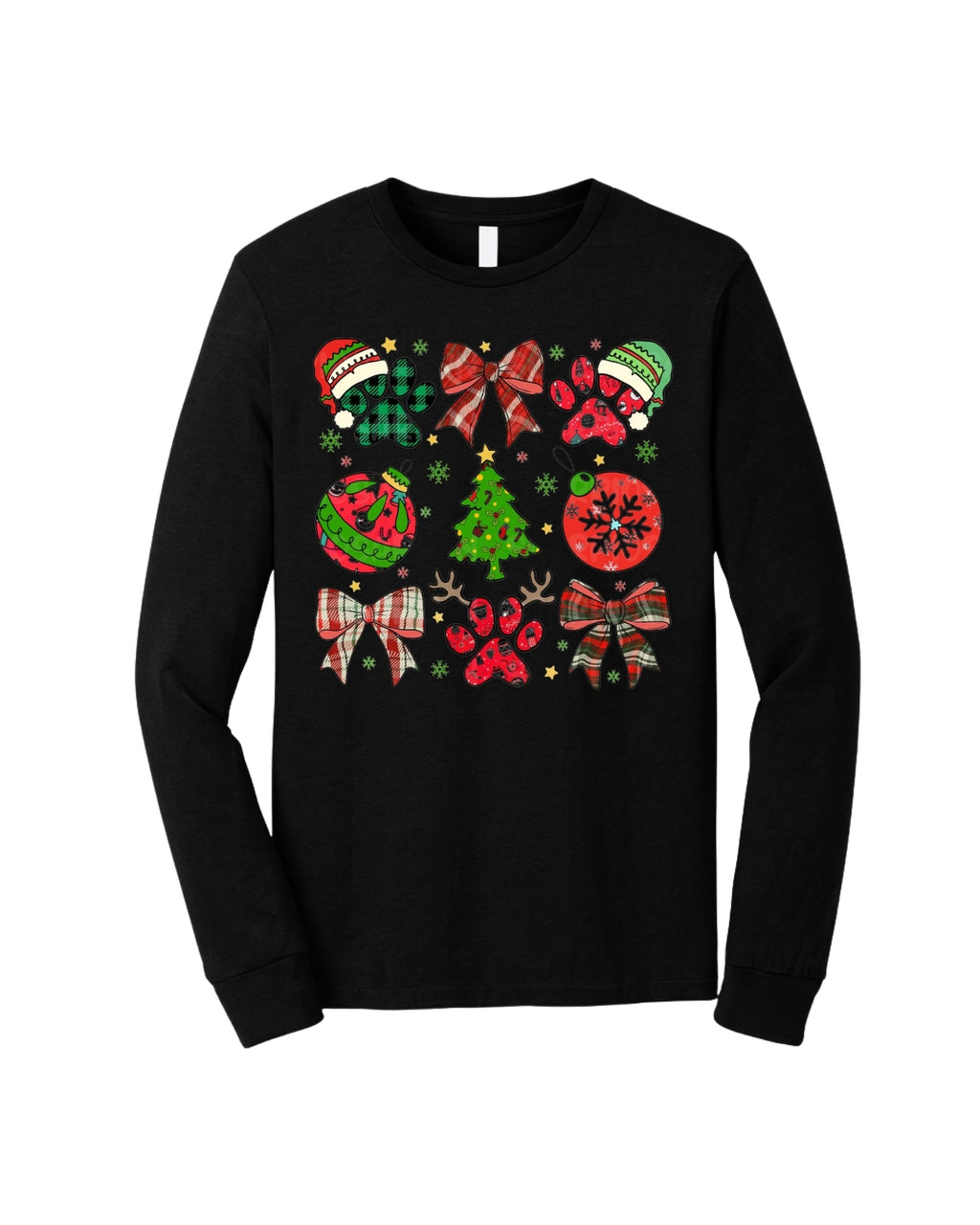 Paw Print Christmas Apparel – Festive Dog Lover Holiday Gift