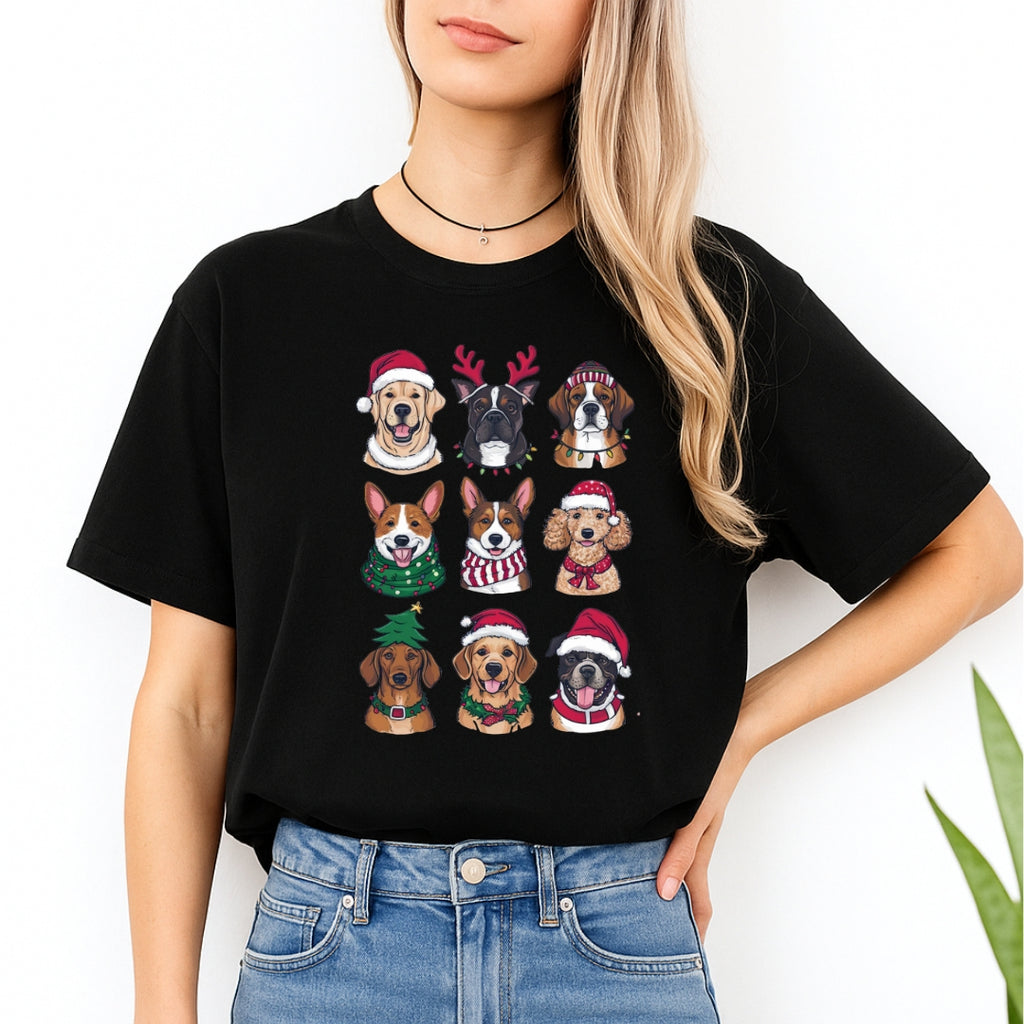 Merry & Furry Tees: Festive Christmas Dog Apparel – Cute Holiday Dog Lover Design
