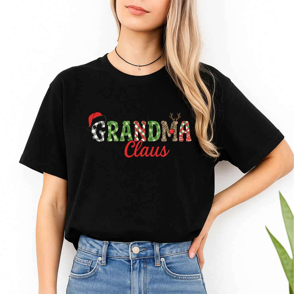 Holiday Shirt - Grandma Claus Christmas Apparel – Fun Holiday Outfit for Festive Grandmas