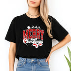 Holiday Shirt - Merry Christmas Buffalo Plaid Graphic