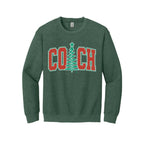 Holiday Crewneck Sweatshirt-Festive “Coach” Christmas Apparel – Holiday Gift for Sports Coaches