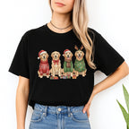Merry & Furry Tees:Golden Retriever Christmas Dogs Design – Festive Holiday Dog Lover Gift