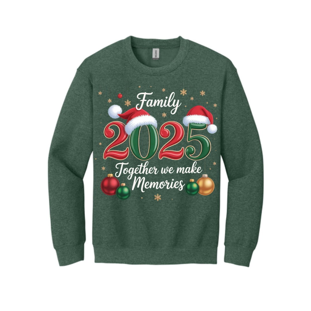 Holiday Crewneck Sweatshirt-Too Hot for Ugly Sweater” Holiday Graphic (Copy)