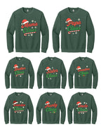 Holiday Crewneck Sweatshirt- Family Claus Christmas Apparel Collection – Matching Holiday Outfits for the Whole Family